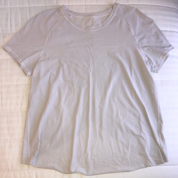 lululemon athletica Tops - Lululemon white short sleeve training top